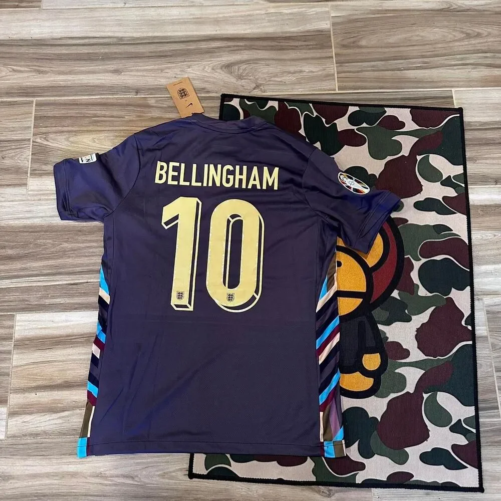 Nike England Away 2024 Custom Purple Eufa World Cup Jersey Medium - Picture 2 of 7